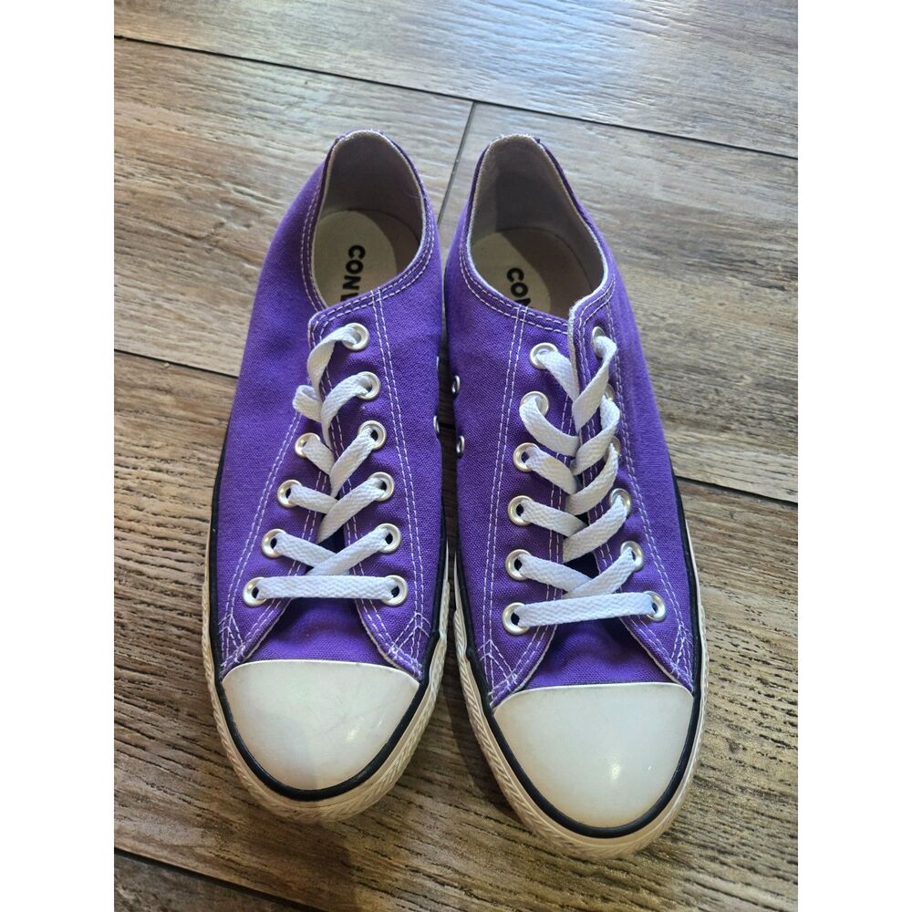 Converse Chuck Taylor All Star Low Purple Canvas Unisex Men 6.5 Women 8.5